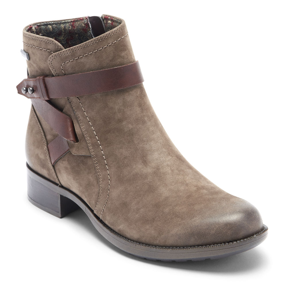 Botas Rockport Mulher Cinzentas - Copley Waterproof Strap - 57014FGPD